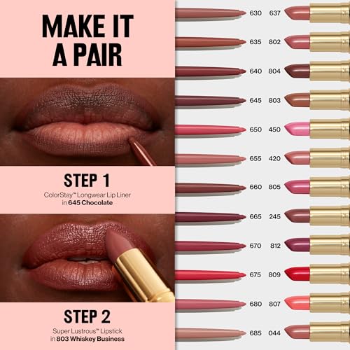 Buy now Revlon Colorstay Lip Liner Makeup with Built-In Sharpener, Longwear Rich Colors, Smooth Application, 675 Red, 0.01 oz at indiglob india