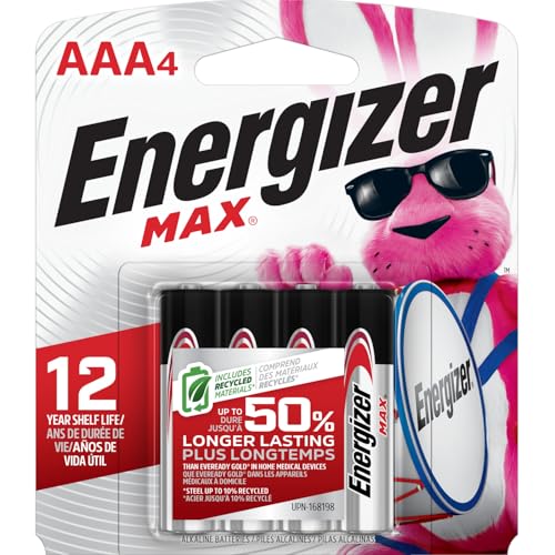 Buy now Energizer MAX AAA Batteries (4 Pack), Triple A Alkaline Batteries at indiglob india
