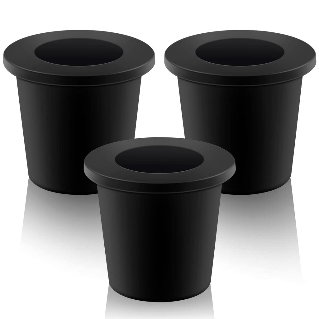 3 Pack Patio Table Umbrella Hole Ring, Umbrella Cone Wedge Plug, Black