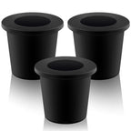 3 Pack Patio Table Umbrella Hole Ring, Umbrella Cone Wedge Plug, Black
