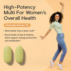 Buy now GNC Womenâ€™s Energy and Metabolism Multivitamin Caplets, Clinically Proven, Calorie Burn, Focus, 100mg Caffeine, Active Nutrition, Immune, Bone, Beauty, Iron, Biotin, Timed Release, 180 ct, 90 svgs at indiglob india