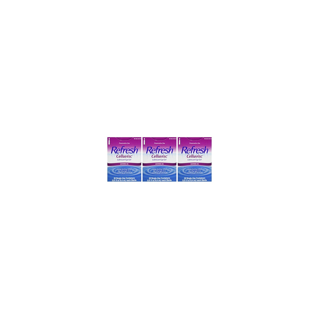 Buy now Refresh Celluvisc Lubricant Eye Gel Single-use Containers 30 Ea (3 Pack) at indiglob india