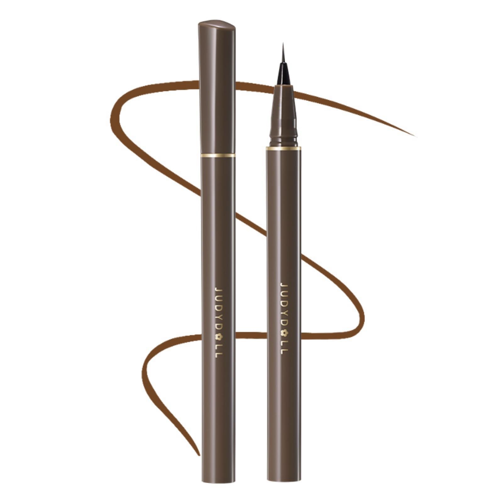 JUDYDOLL Ultra-Fine Liquid Eyeliner-Precision Tip for Wing Line, Smudge-Proof, Quick-Drying, Waterproof, Easy to Get Inner Corner Lined, Hooded Eyes-Friendly (#01 Black)