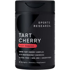Sports Research® Tart Cherry Fruit Complex 800mg, 60 Softgels | Made from Montmorency Tart Cherries | Non-GMO, Gluten Free, 60 Servings