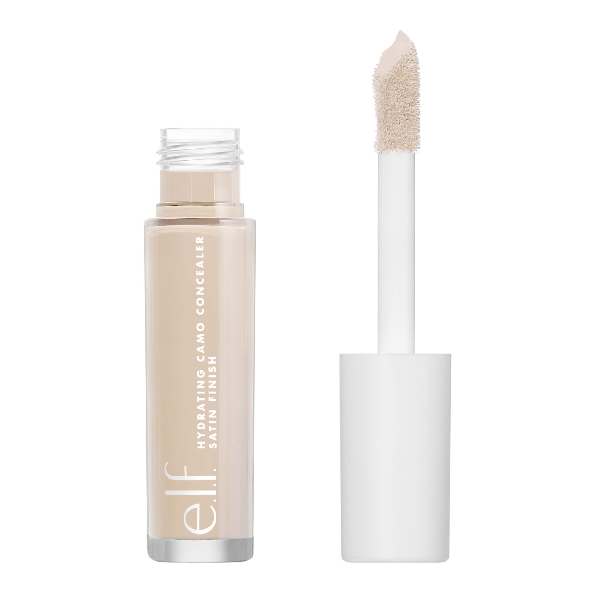 Buy now e.l.f. Hydrating Camo Concealer, Covers Blemishes & Under-Eye Circles, Full-Coverage & Delivers A Satin Finish, Vegan & Cruelty-Free, Light Ivory at indiglob india