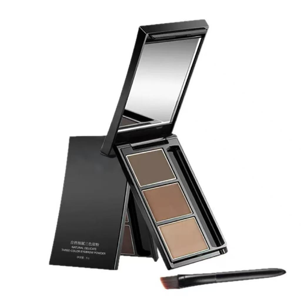 Eyebrow powder three-color eyebrow palette beauty contour eyebrow pencil professional eye makeup eyebrow filler