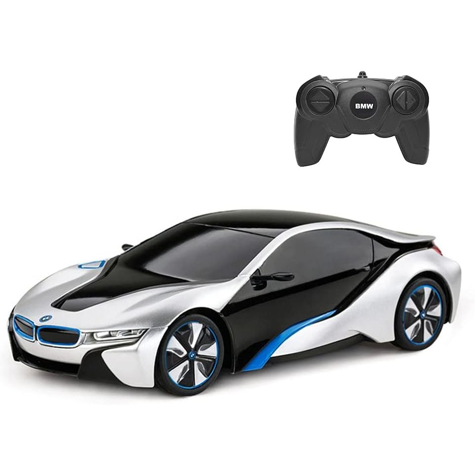 Buy now RASTAR BMW i8 RC Car BMW i8 1/24 Remote Control Car, BMW Toy Car - Silver 45292 i8 at indiglob india