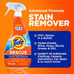 Buy now Tide Laundry Stain Remover Spray with Oxi | Stain Remover for Clothes, Carpet, Upholstery, Pet Bedding | Stain Treater Spray for Tough Stains from Wine, Coffee, Grease | 22 Fl Oz (Pack of 2) & 3 Fl Oz at indiglob india
