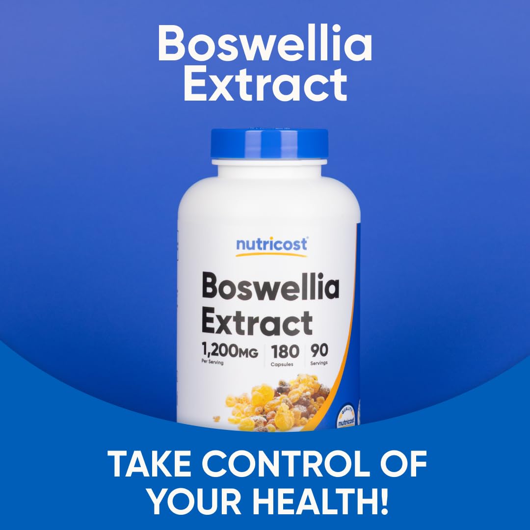 Nutricost Boswellia Extract 180 Capsules for 90 Servings Per Bottle, Vegan