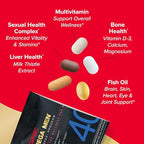 Buy now GNC Mega Men 40+ Vitapak, 5-in-1 Multivitamin Pack, Energy Production, Men's Health, Edible Dietary Supplement, 30 Servings at indiglob india