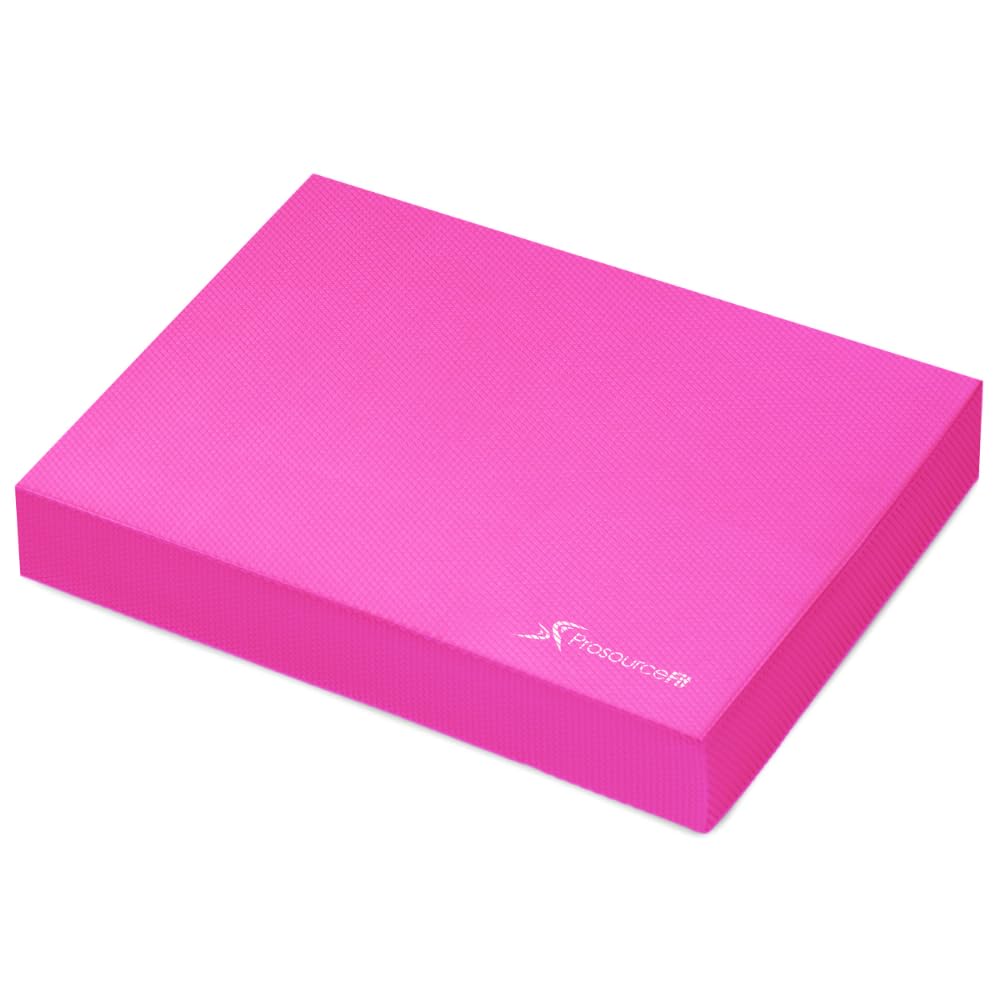 Buy now ProsourceFit Exercise Balance Pad, Non-Slip Cushioned Foam Mat & Knee Pad for Fitness and Stability Training, Yoga, Physical Therapy at indiglob india