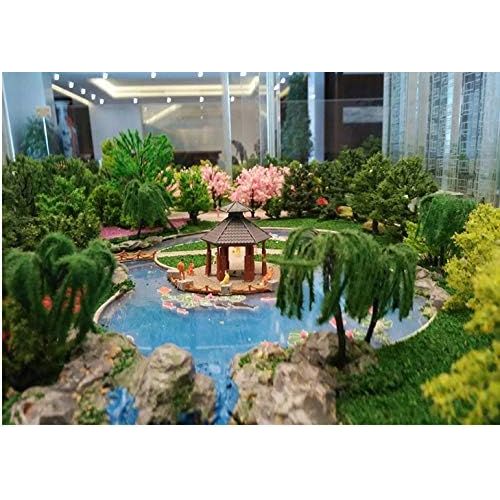 Buy now 32pcs 0.79-6.30inch Mixed Model Trees Accessories Model Train Scenery Architecture Trees Model Scenery with No Stands(All Green) at indiglob india