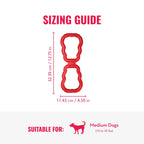 KONG Tug Toy, Natural Rubber Dog Toy for Tug of War, for Medium/Large Dogs