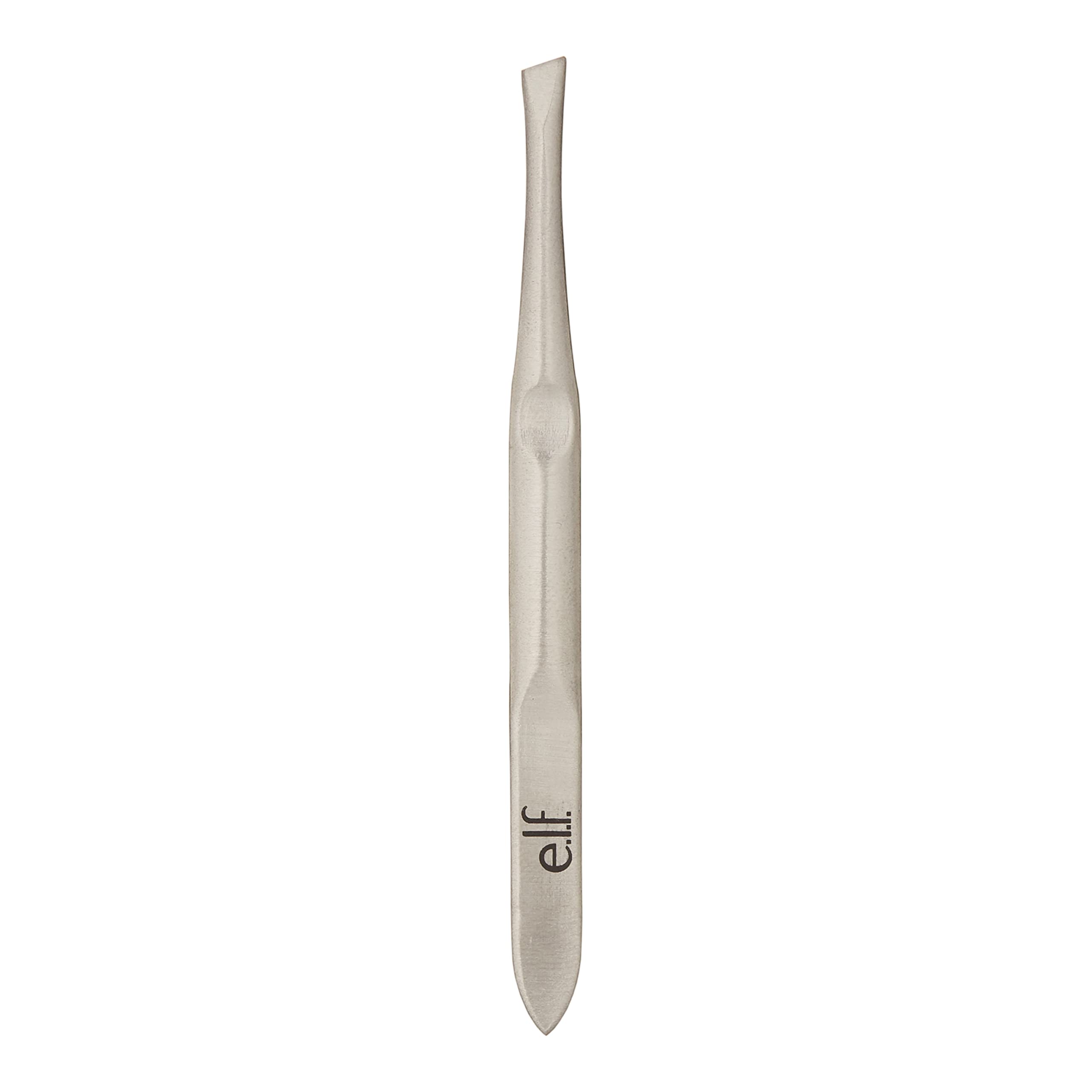 e.l.f. Slant Tweezer, Professional Quality Stainless Steel, Provides a Strong Grip, Removes Hairs Accurately, Shapes, Defines, Easy To Use, Ergonomically-Designed