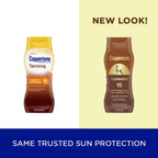 Coppertone Tanning Sunscreen Lotion SPF 8, 8 FL OZ | Sun Tanning Lotion Broad Spectrum SPF 8 with Vitamin E, Water Resistant, PABA, Oxybenzone, Octinoxate and Dye Free