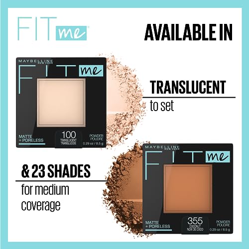 Buy now Maybelline Fit Me Matte + Poreless Pressed Face Powder Makeup & Setting Powder, Sun Beige, 1 Count at indiglob india