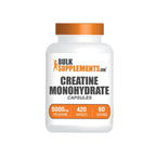 BulkSupplements.com Creatine Monohydrate Capsules - Micronized Creatine Pills - Gluten Free, 7 Capsules per Serving (5000mg), 420 Count (Pack of 1)