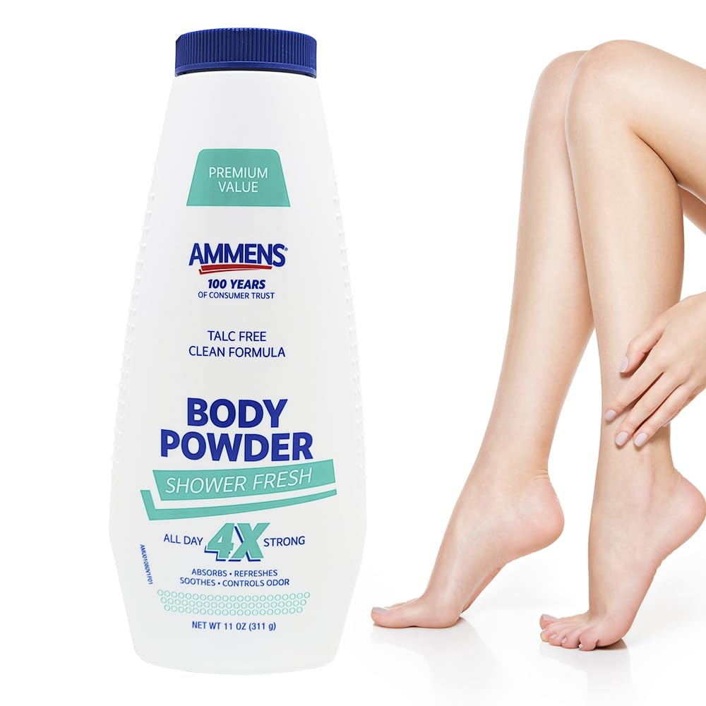 Ammens Powder Shower Fresh 11 oz (Pack of 2)