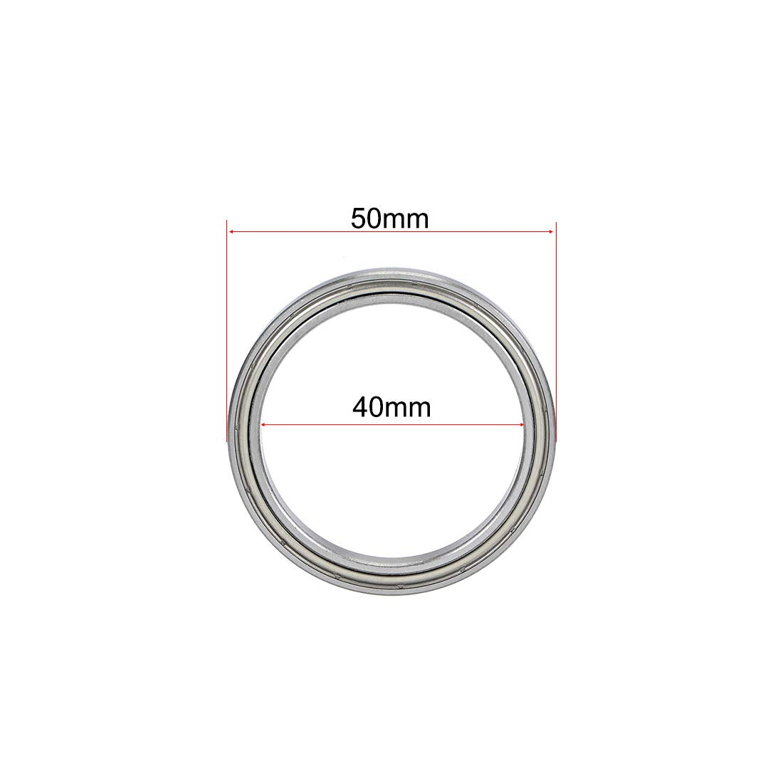 Buy now uxcell 6708ZZ Deep Groove Ball Bearings 40mm x 50mm x 6mm Double Shielded Chrome Steel Z2 ABEC1 at indiglob india