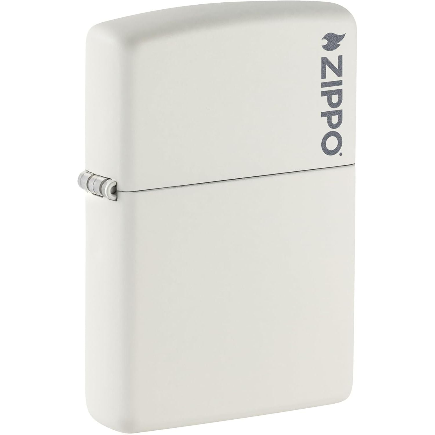 Buy now Zippo 218 Classic Black Matte Pocket Lighter White Logo at indiglob india