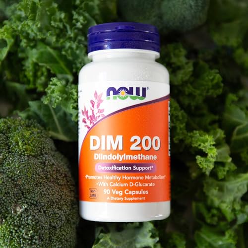 Buy now NOW Foods Supplements, DIM 200 (Diindolylmethane) with Calcium D-Glucarate, 90 Veg Capsules at indiglob india