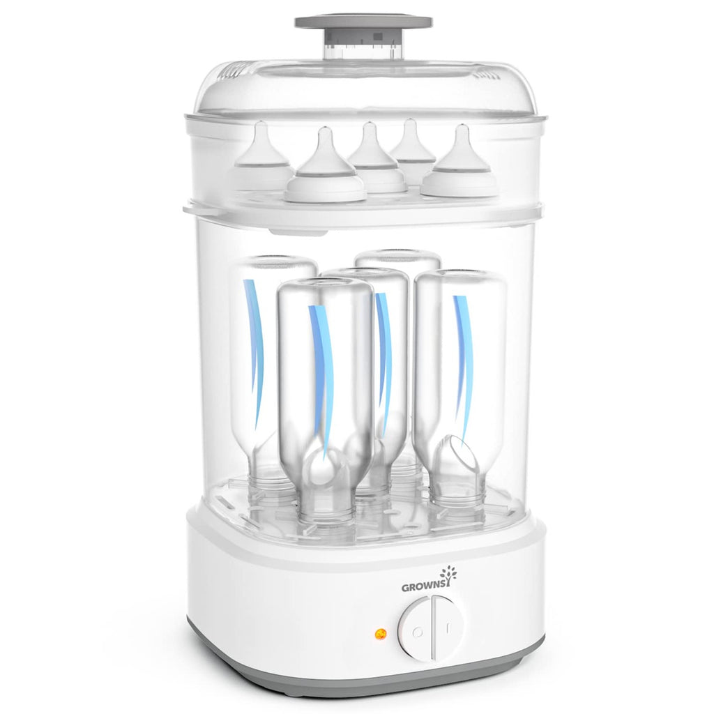 GROWNSY Electric Baby Bottle Sterilizer with 8-Minute Fast Sterilization