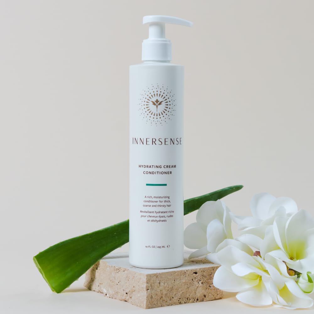INNERSENSE Organic Beauty - Hydrating Cream Conditioner (32oz Refill) | Deep Moisture for Dry, Coarse + Damaged Hair | Softens, Smooths Frizz + Detangles | Sulfate-Free, Non-Toxic, Clean