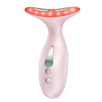 Neck Massager — Portable facial/neck massager with constant temperature heat therapy and vibration massage. USB rechargeable, three adjustable speeds. Relieves fatigue and aids in skincare absorption