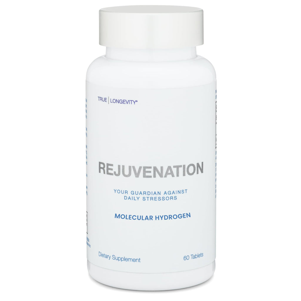DrinkHRW REJUVENATION Molecular Hydrogen Water Tablets Unflavored, 60 Count | 12.4 PPM Hydrogen + Magnesium, Supports Energy, Recovery + Cognitive Function, Patented, USA Made, IHSA Certified