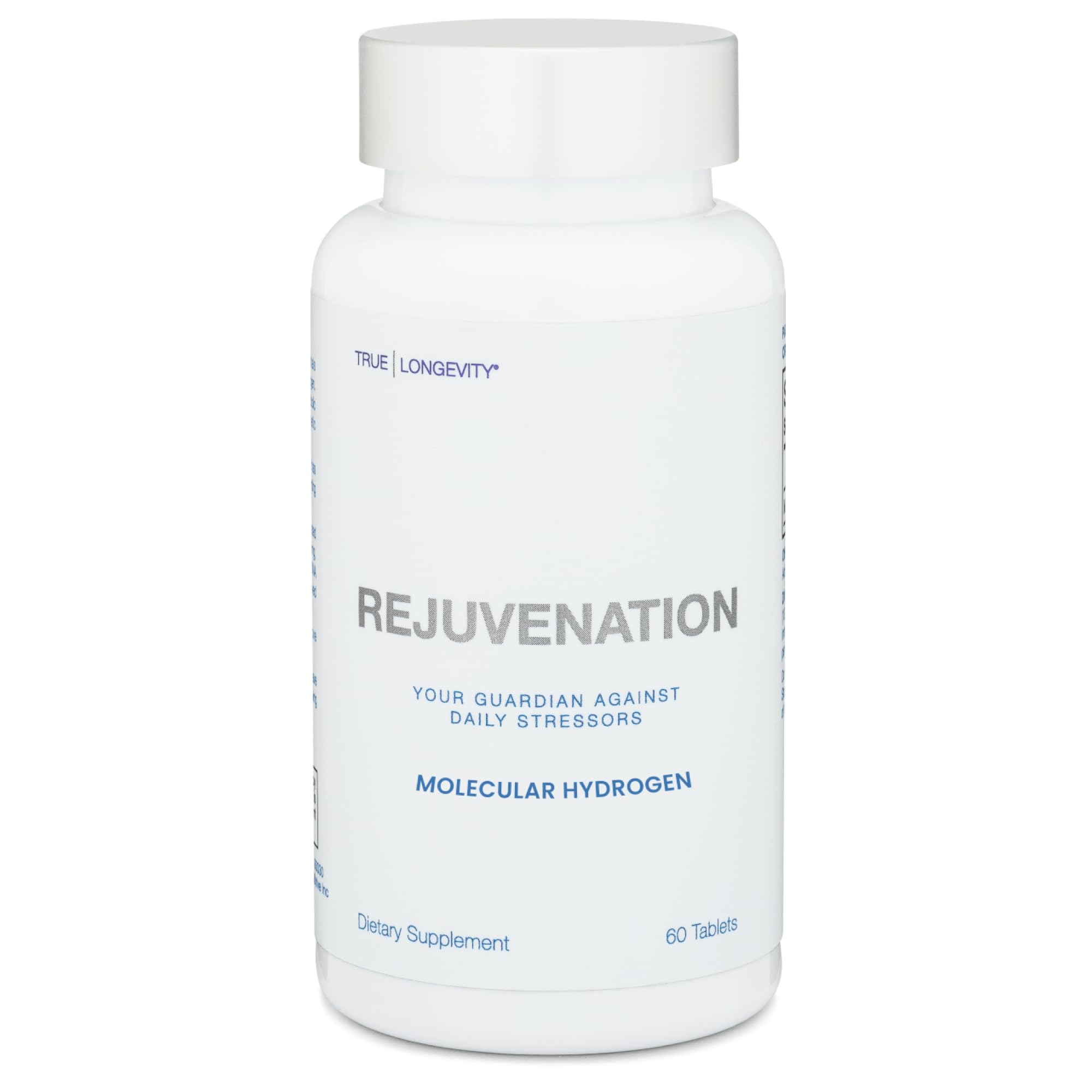 DrinkHRW REJUVENATION Molecular Hydrogen Water Tablets Unflavored, 60 Count | 12.4 PPM Hydrogen + Magnesium, Supports Energy, Recovery + Cognitive Function, Patented, USA Made, IHSA Certified