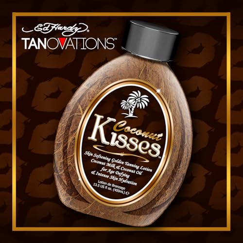 Buy now Ed Hardy Coconut Kisses Golden Tanning Lotion Cruelty Free, Gluten Free, Mineral Oil Free, DHA Free for All skin type, 13.5oz at indiglob india