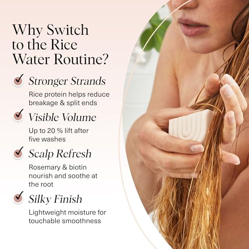 Buy now Kitsch Rice Water Shampoo and Conditioner Set + Pre-Wash Scalp Serum with Rosemary and Biotin â€“ Shampoo and Conditioner Bar for Hair Growth & Scalp Nourishment Hair Care â€“ 3pc Set at indiglob india