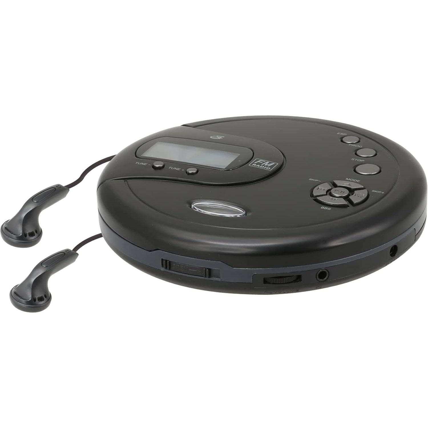 Buy now GPX PC332B Portable CD Player with Anti-Skip Protection, FM Radio and Stereo Earbuds - Black at indiglob india