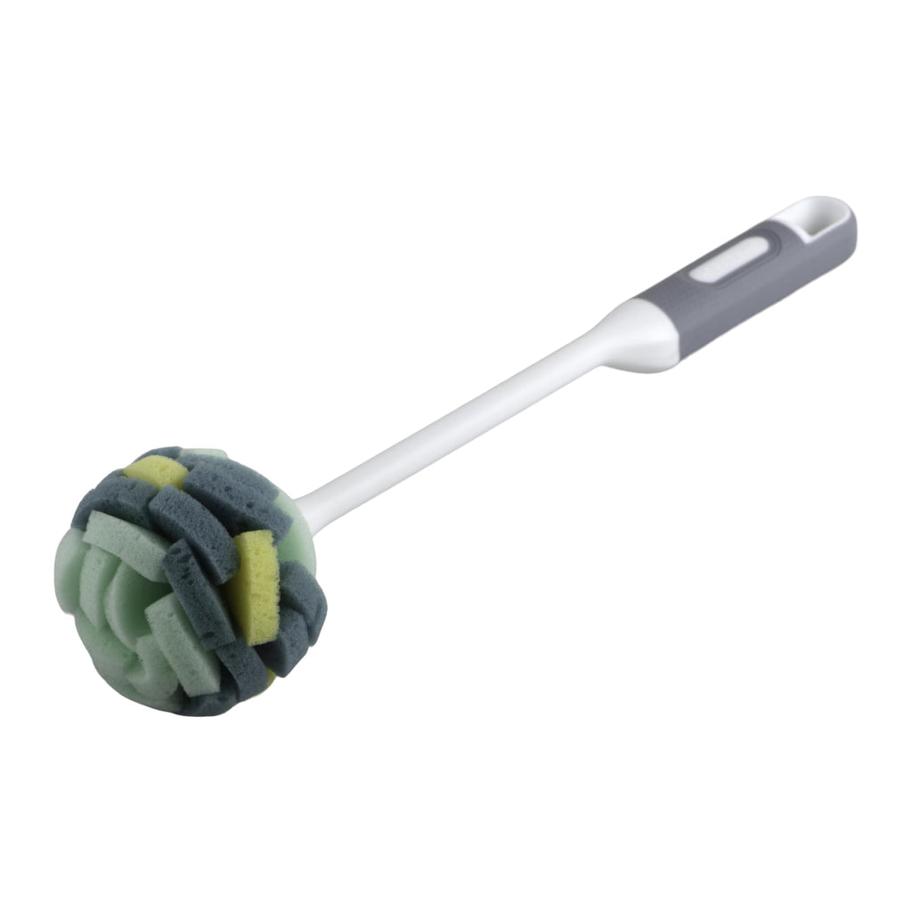 Casabella Kitchen Sponge Dish Brush, 12.87" x 3.5" x 3.12", Multicolor
