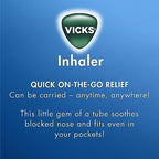 Buy now KRUM Vicks Inhaler, Portable Nasal Inhaler, Non-Medicated, Soothing Vapors to Breathe Easy, Menthol Scent, 2 Inhalers at indiglob india