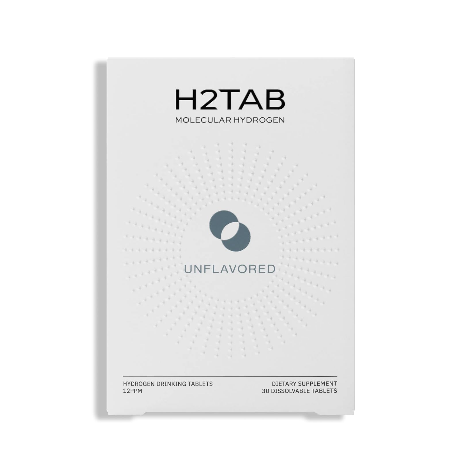 H2Tab Molecular Hydrogen Water Drinking Tablets, 30 Count | 12 PPM, Supports Muscle Recovery & Metabolism, Cellular, Brain & Gut Health, H2 Antioxidant, Magnesium-Based