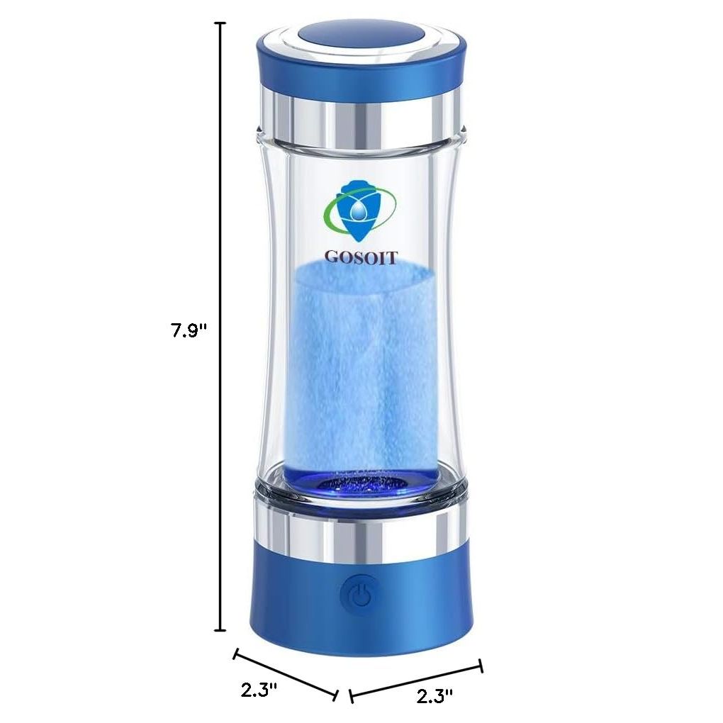 Buy now Hydrogen Alkaline Water Bottle Maker Machine Hydrogen Water Generator Ionizer with SPE and PEM Technology,US Dupont Membrane Make Hydrogen Content up to 800-1200 PPB and PH of 7.5-9.0 at indiglob india