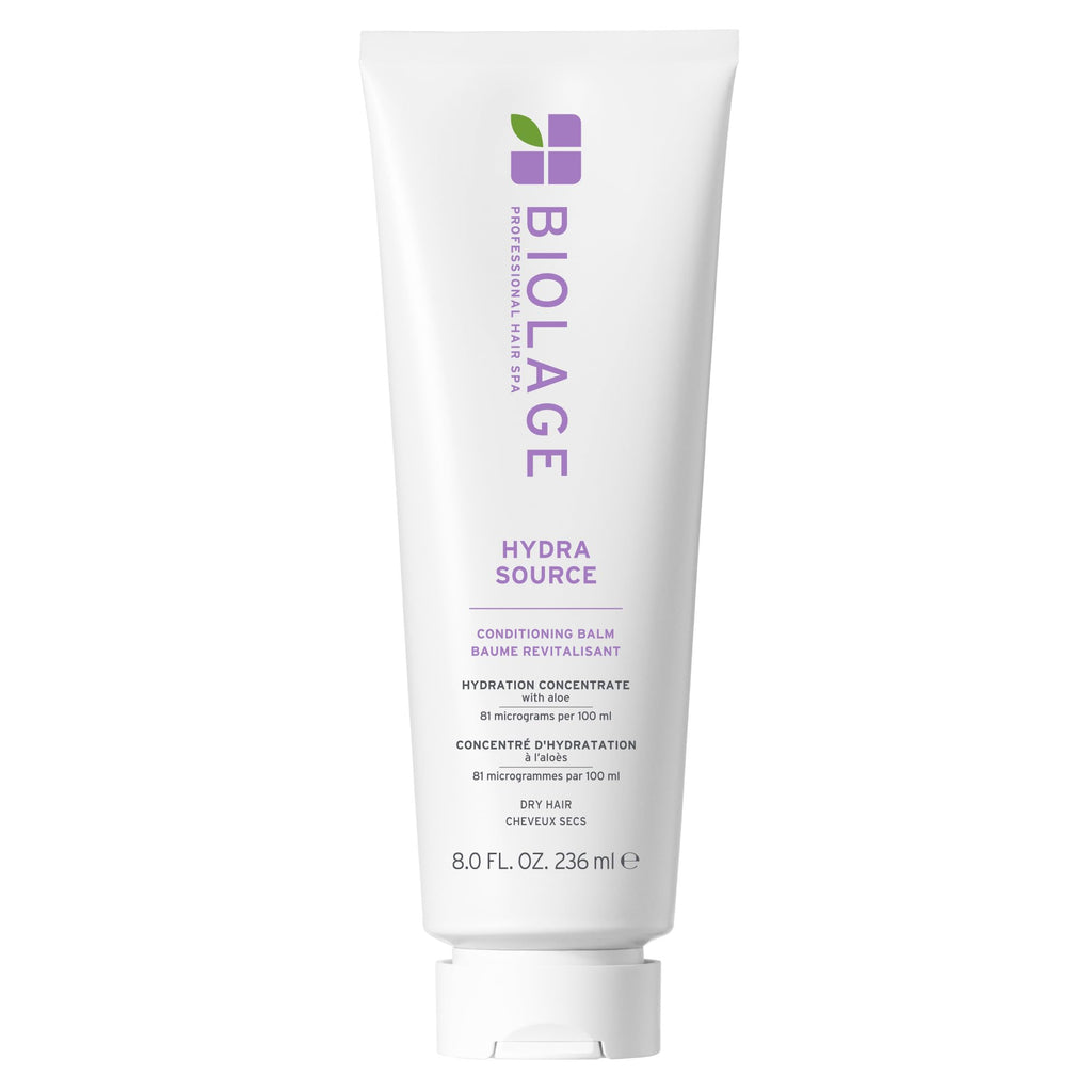 Biolage Hydra Source Conditioning Balm – For Dry Hair | With fermented aloe & hyaluronic acid, vegan, paraben-free, moisturizes, detangles, adds softness, for fine to medium hair