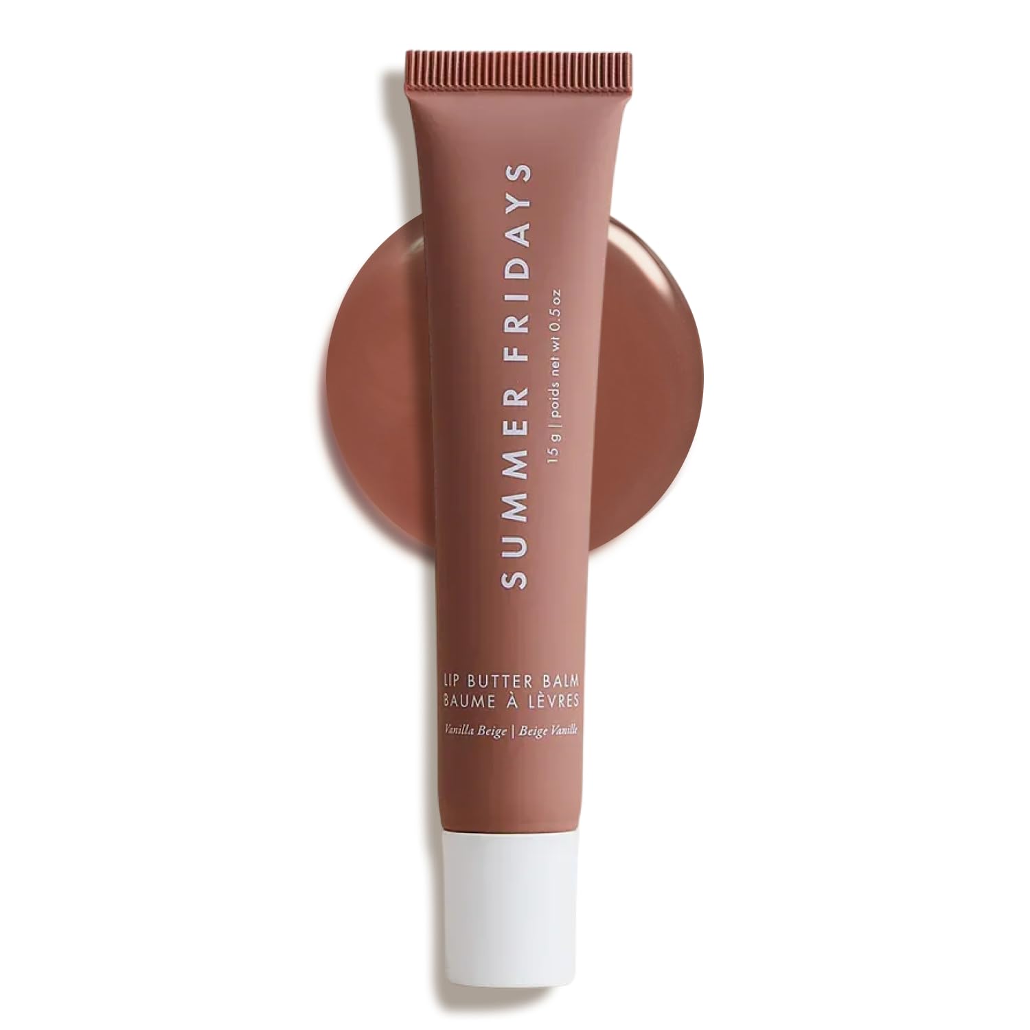 Buy now Summer Fridays Lip Butter Balm - Conditioning Lip Mask and Lip Balm for Instant Moisture, Shine and Hydration - Sheer-Tinted, Soothing Lip Care - Vanilla (.5 Oz) Vanilla Beige at indiglob india