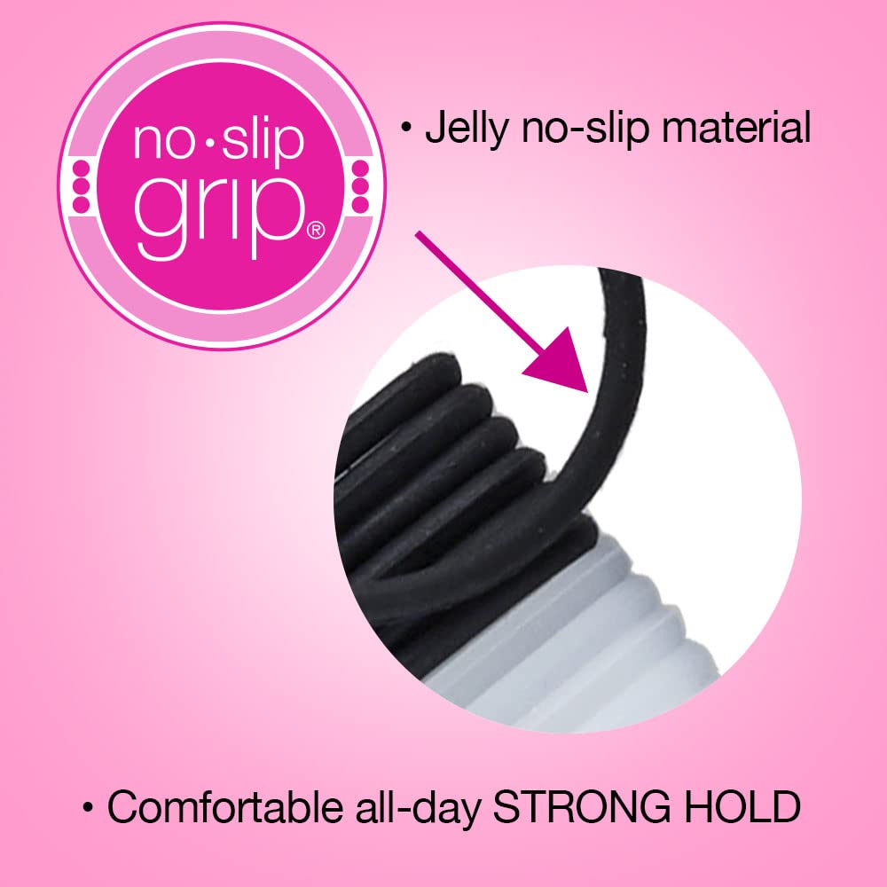 Buy now Scunci by Conair No-Slip Grip Super Hold Elastics Hair Ties for Women and Men, No Damage in Assorted Colors, 14 Pack at indiglob india
