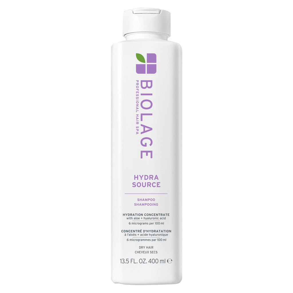 Biolage Hydra Source Shampoo – For Dry Hair | Aloe vera, hyaluronic acid, vegan, paraben-free, softens, moisturizes, adds shine