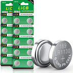 Buy now LiCB 20 Pack LR1130 AG10 Battery 1.5V Long-Lasting Alkaline Button Cell Batteries at indiglob india