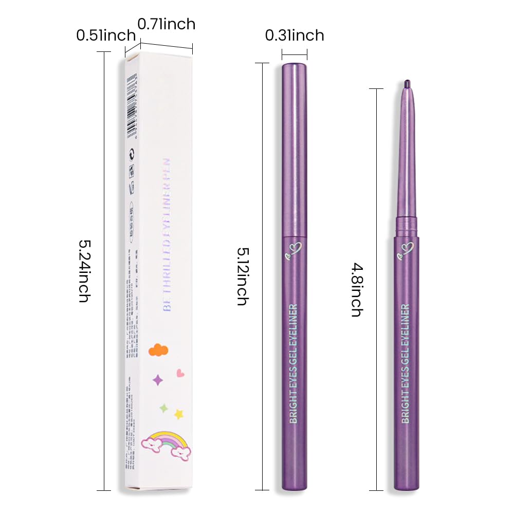 Discover the Kaely 2Pcs Gel Eyeliner Pencil set; vibrant colors with a sleek design for precise application. 100% Authentic.