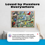 Buy now Buffalo Games - Birds in an Orchard - Hautman - 1000 Piece Jigsaw Puzzle for Adults, Challenging Bird Puzzle for Game Nights, Finished Size 26.75 x 19.75, Made in the USA at indiglob india