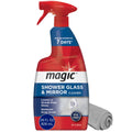 MAGIC Shower Glass and Mirror Cleaner Spray Bundle, Fog & Streak Free, Removes Soap Scum, Rust Stains, Fingerprints, Dirt, and Hard Water, Perfect for Shower Doors, Window, Glass Surfaces, 28 Fl Oz