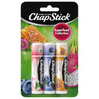 Buy now ChapStick Lip Balm, Superfood Collection 3-Pack – Dragon Fruit, Blueberry & Clover Honey, Moisturizer for Dry Lips, 0.15 Oz at indiglob india