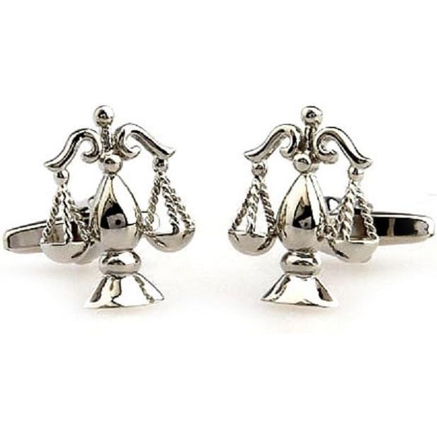 Buy now MRCUFF Lawyer Scales of Justice Attorney Law Legal Pair Cufflinks in Presentation Gift Box & Polishing Cloth at indiglob india