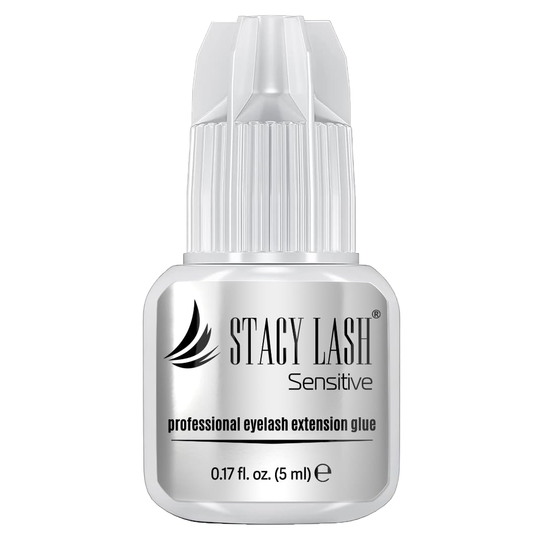 Buy now Sensitive Eyelash Extension Glue Stacy Lash 0.17fl.oz/5ml / 5-6 Sec Drying time/Retention â€“ 4-5 Weeks/Black Adhesive/Professional Supplies at indiglob india