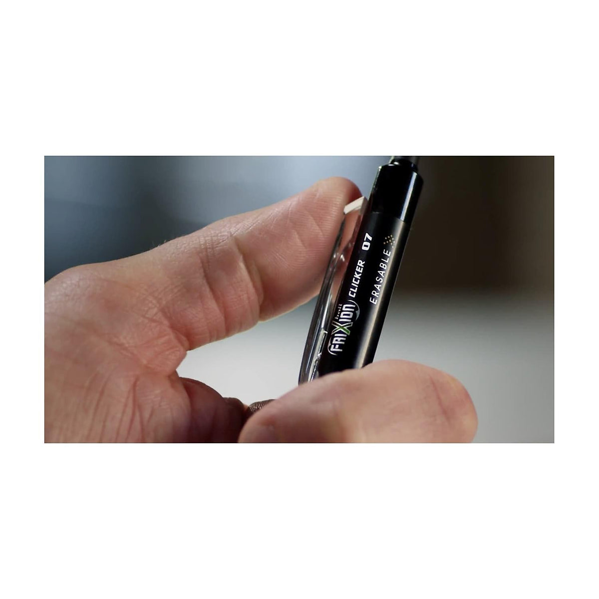 PILOT FriXion Clicker Erasable Gel Ink Pens, 0.7mm, Black Ink, 12-Pack