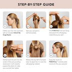 Buy now Kitsch PONYFULL Hair Volumizer Tool - Adds Lift and Style To Your Ponytail | Hair Bun Maker for Women | Ponytail Volumizer, Includes 3 No Snag Elastic Ties | Ideal Gifts for Women - (Blonde) at indiglob india